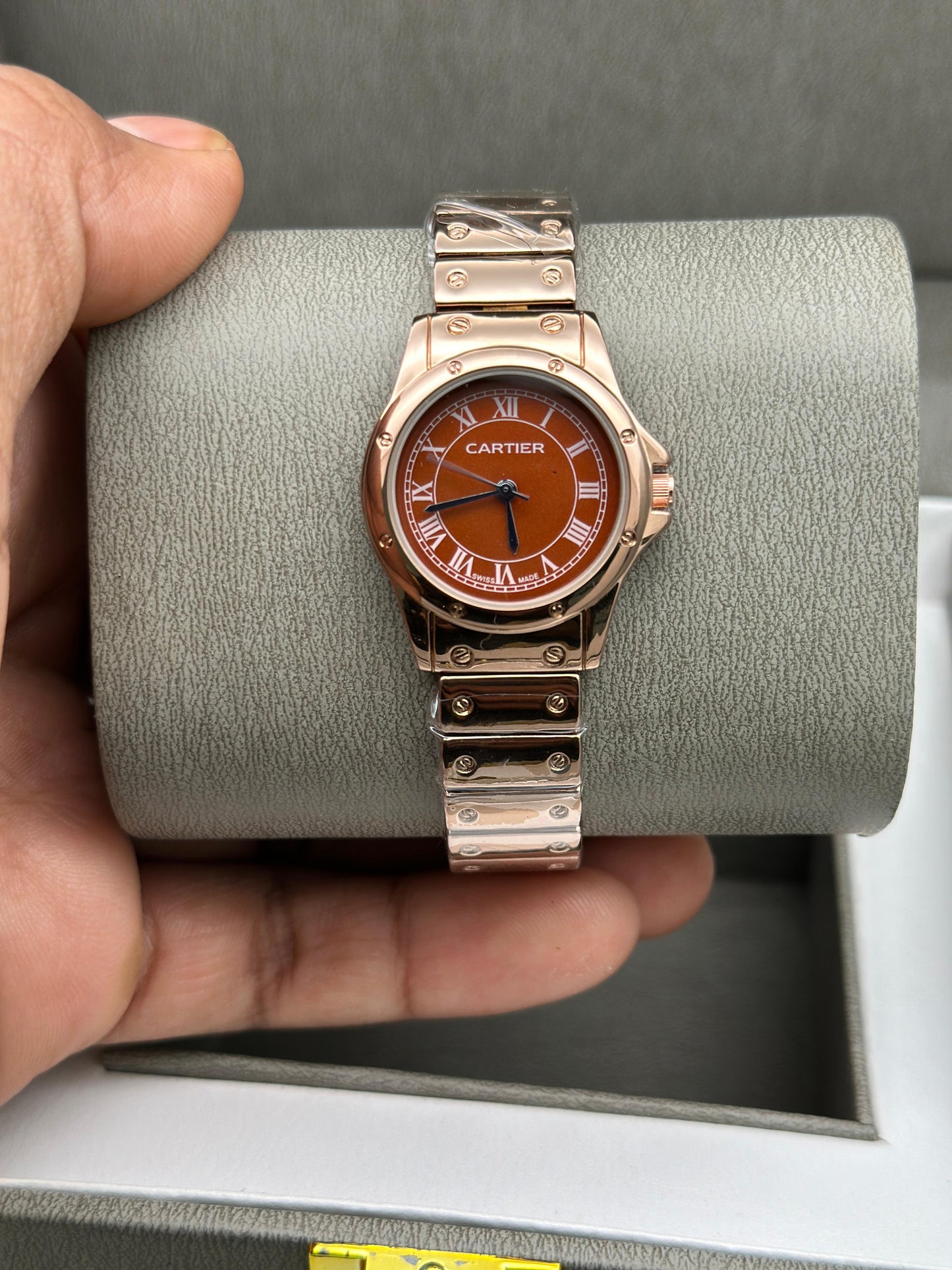 Cartier Santos Rose Gold Ladies Watches