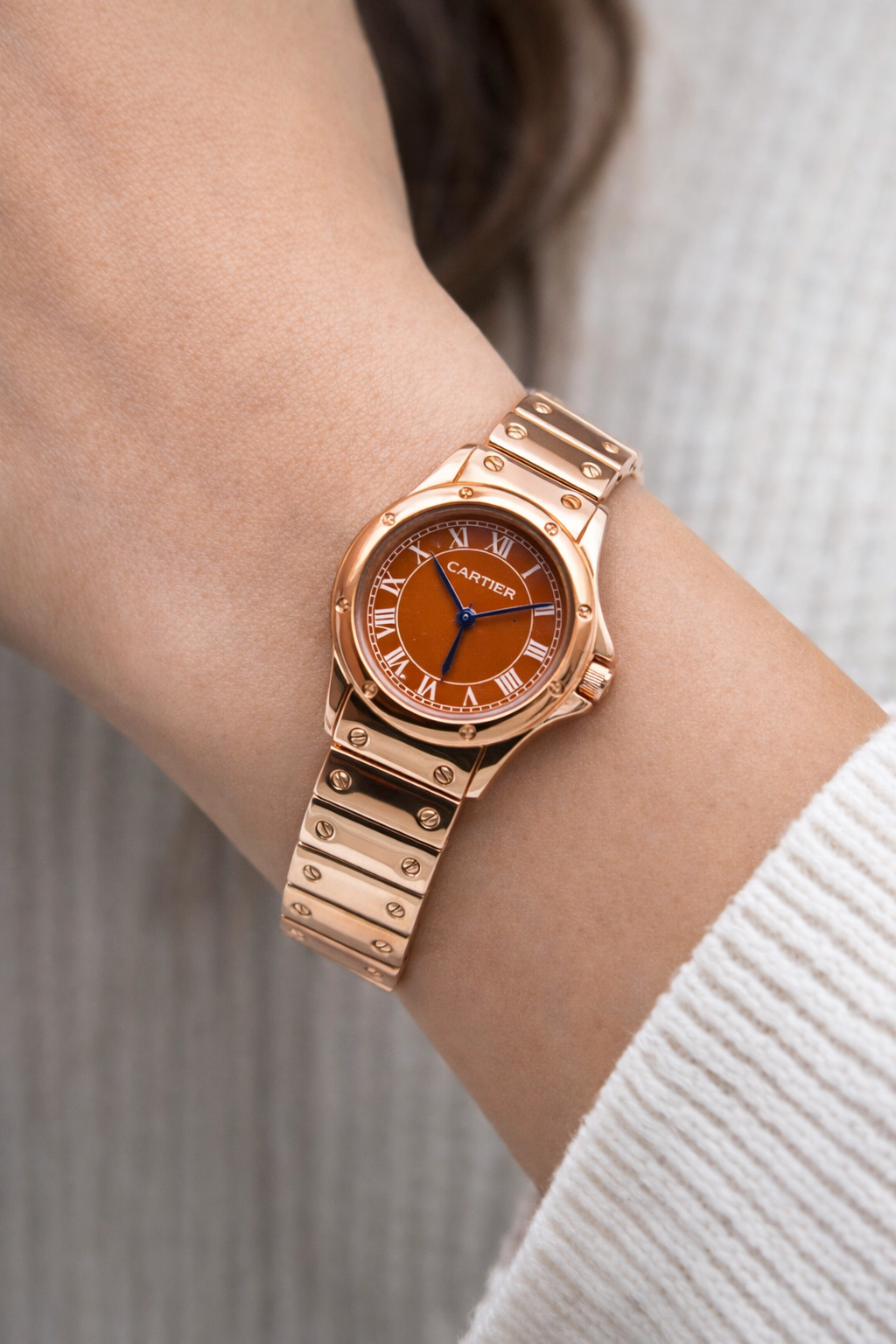 Cartier Santos Rose Gold Ladies Watches