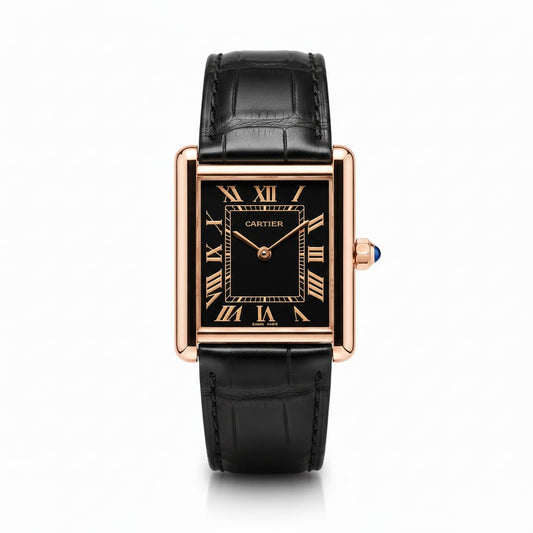 black dial | Cartier Tank Louis