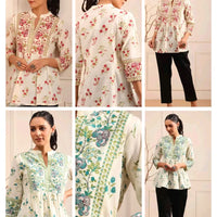 Floral Peplum Kurti – Elegant Everyday Wear