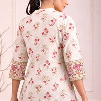 Floral Peplum Kurti – Elegant Everyday Wear