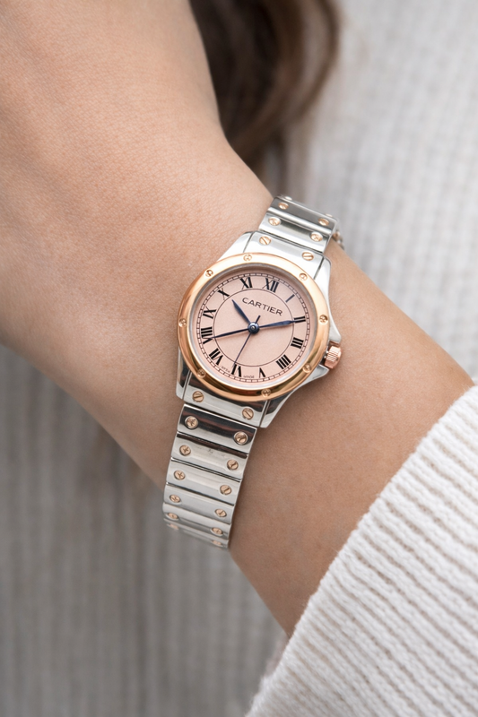 Cartier Santos Silver Ladies Watch