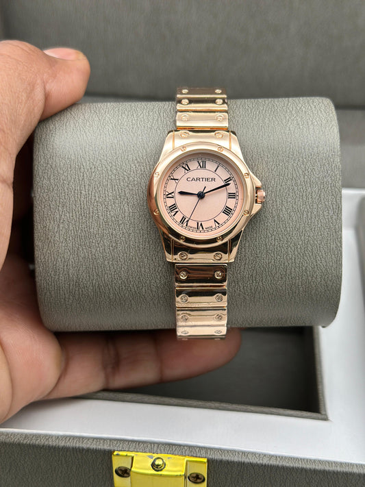Cartier Santos Rose Gold Ladies Watches