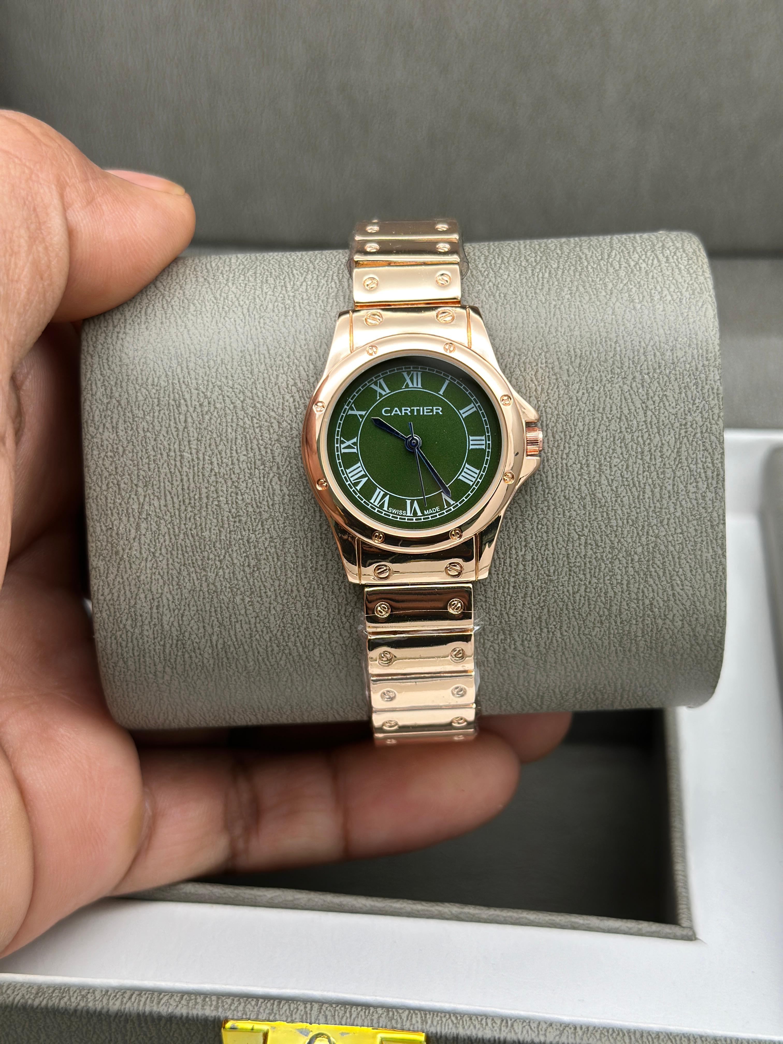 Cartier Santos Rose Gold Ladies Watches