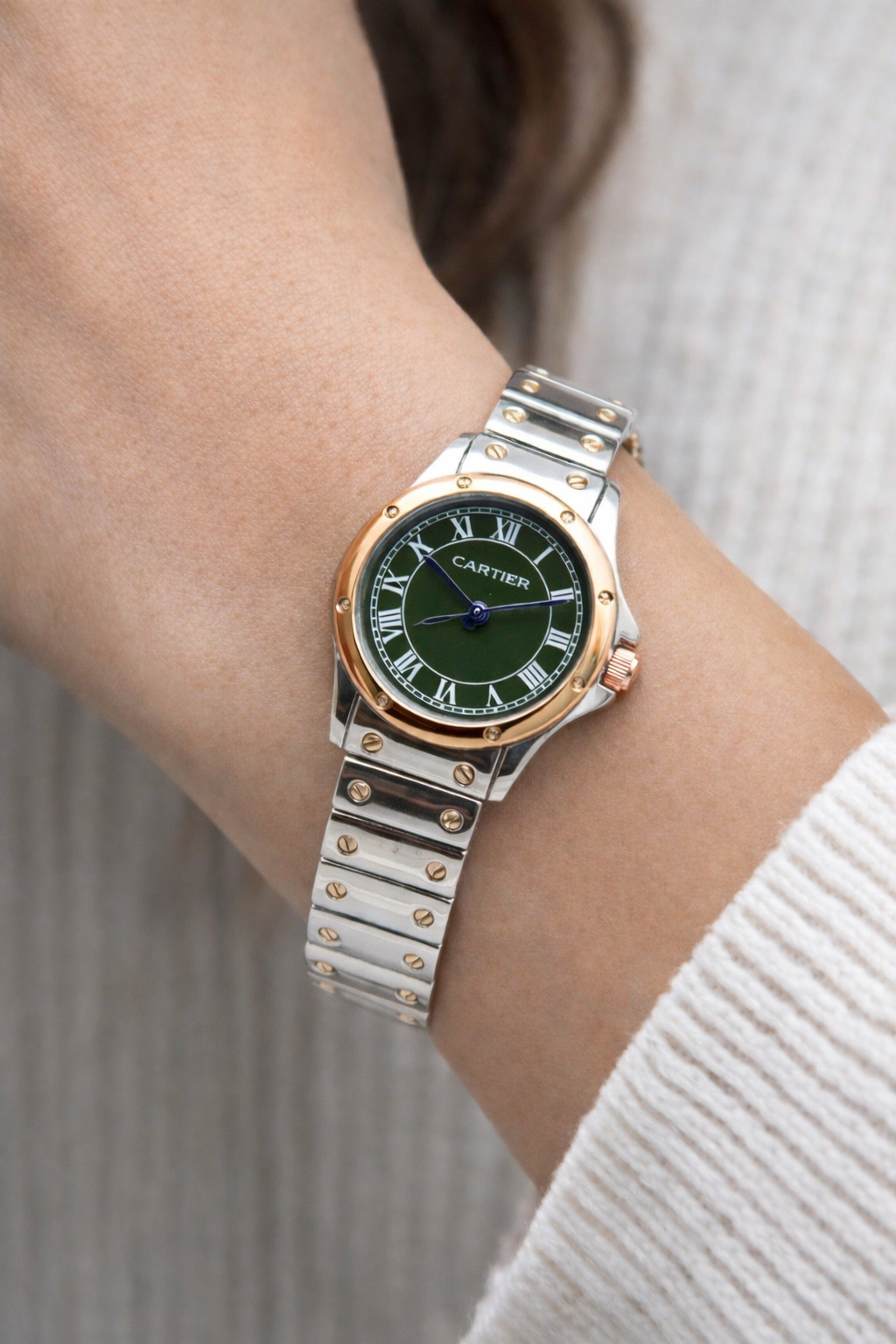 Cartier Santos Silver Ladies Watch