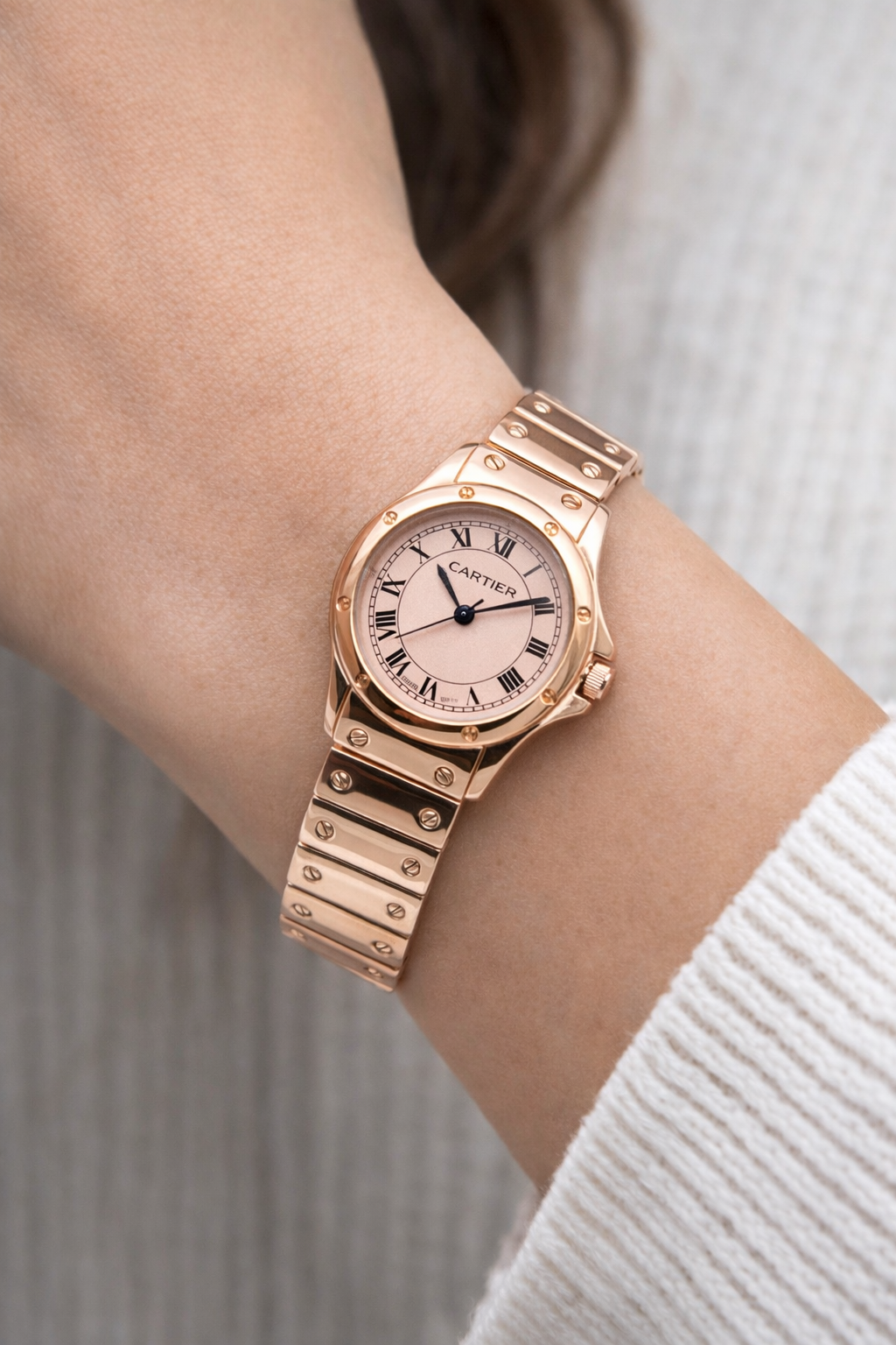Cartier Santos Rose Gold Ladies Watches