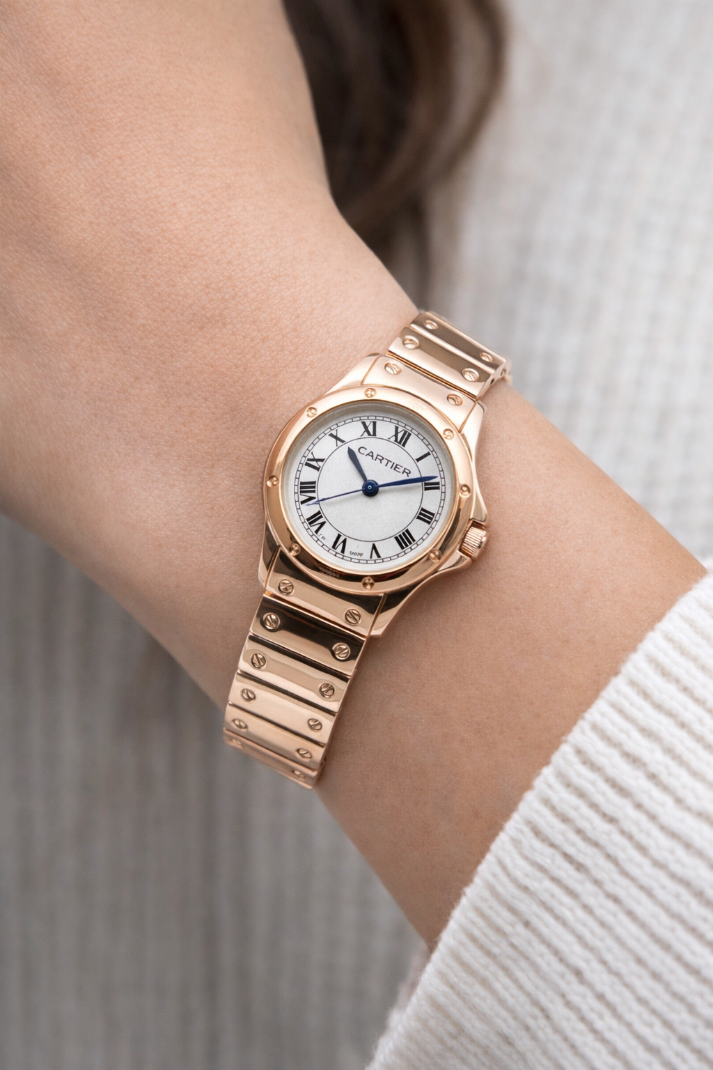 Cartier Santos Rose Gold Ladies Watches