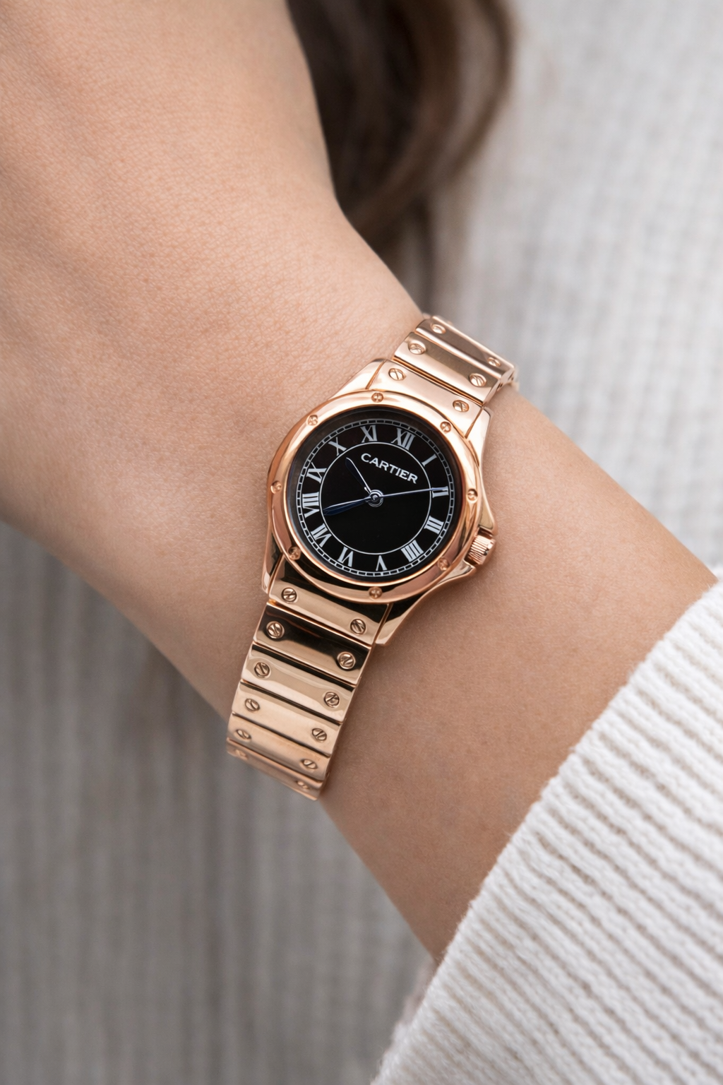 Cartier Santos Rose Gold Ladies Watches