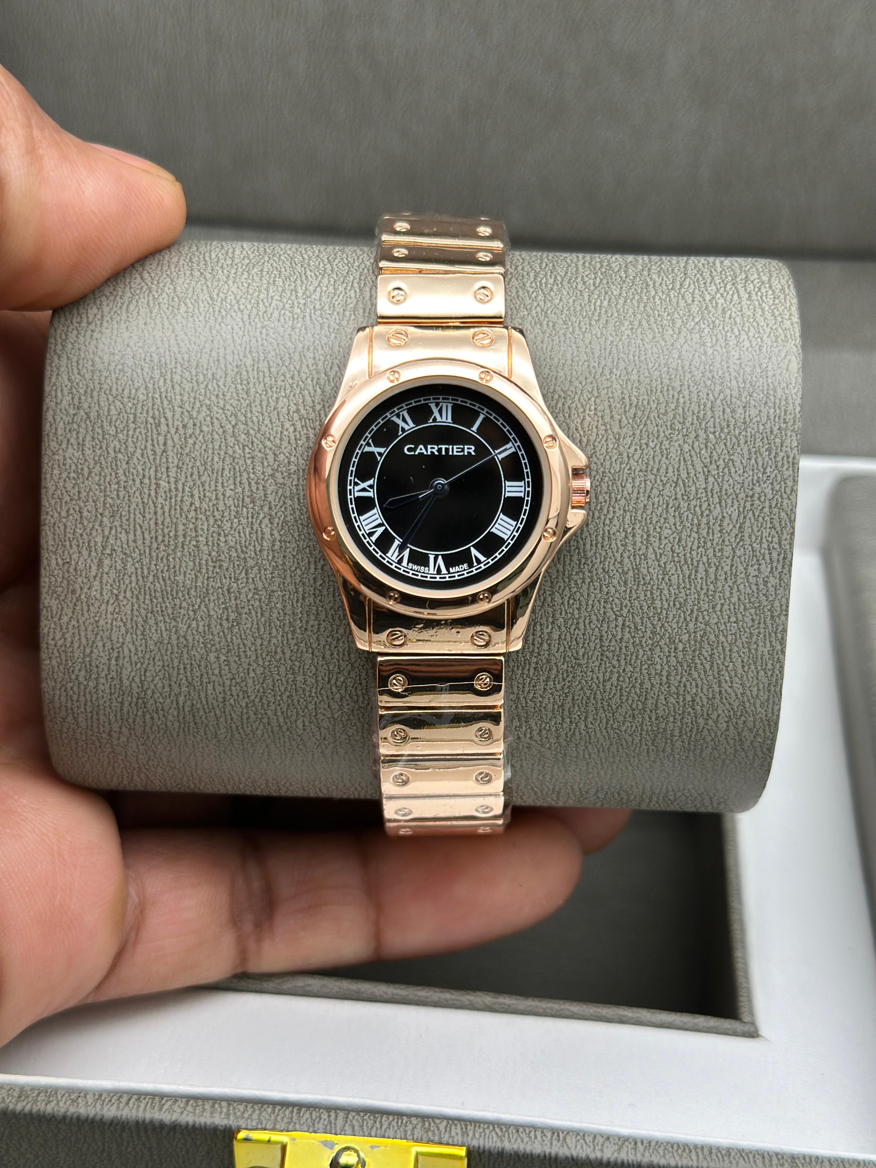 Cartier Santos Rose Gold Ladies Watches